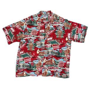 Vintage Reyn Spooner Sports OU Oklahoma University Sooners Button Up Men's XXL